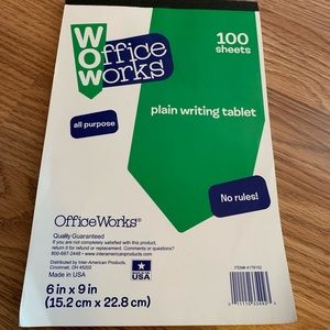 brand new plain writing tablet!
